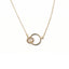 Double ring necklace