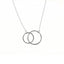 Double ring necklace