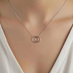 Double ring necklace