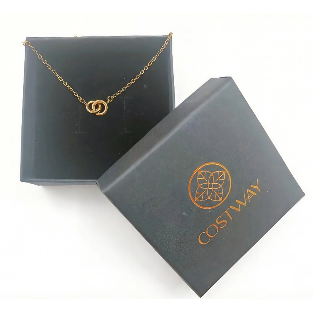 Double ring necklace
