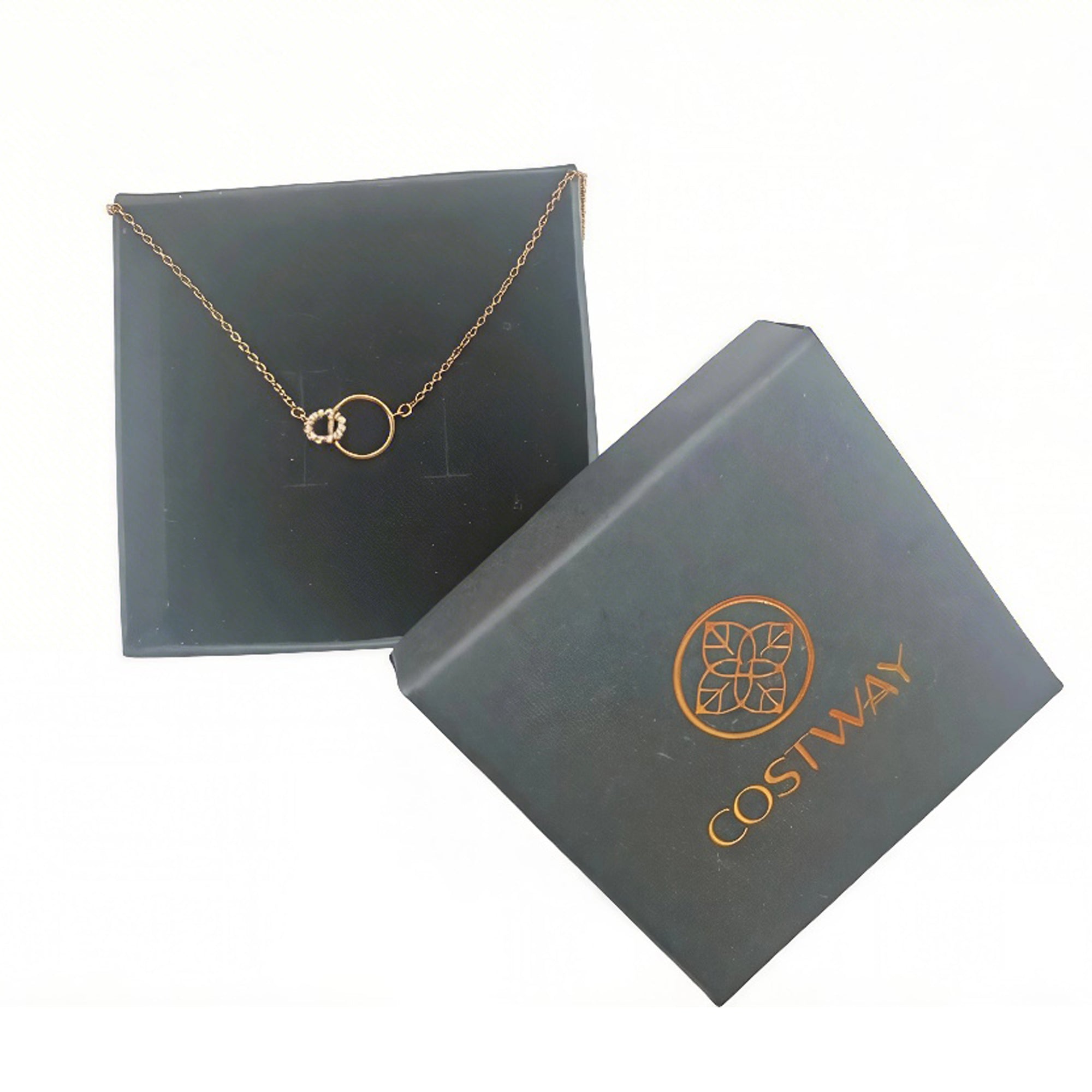 Double ring necklace