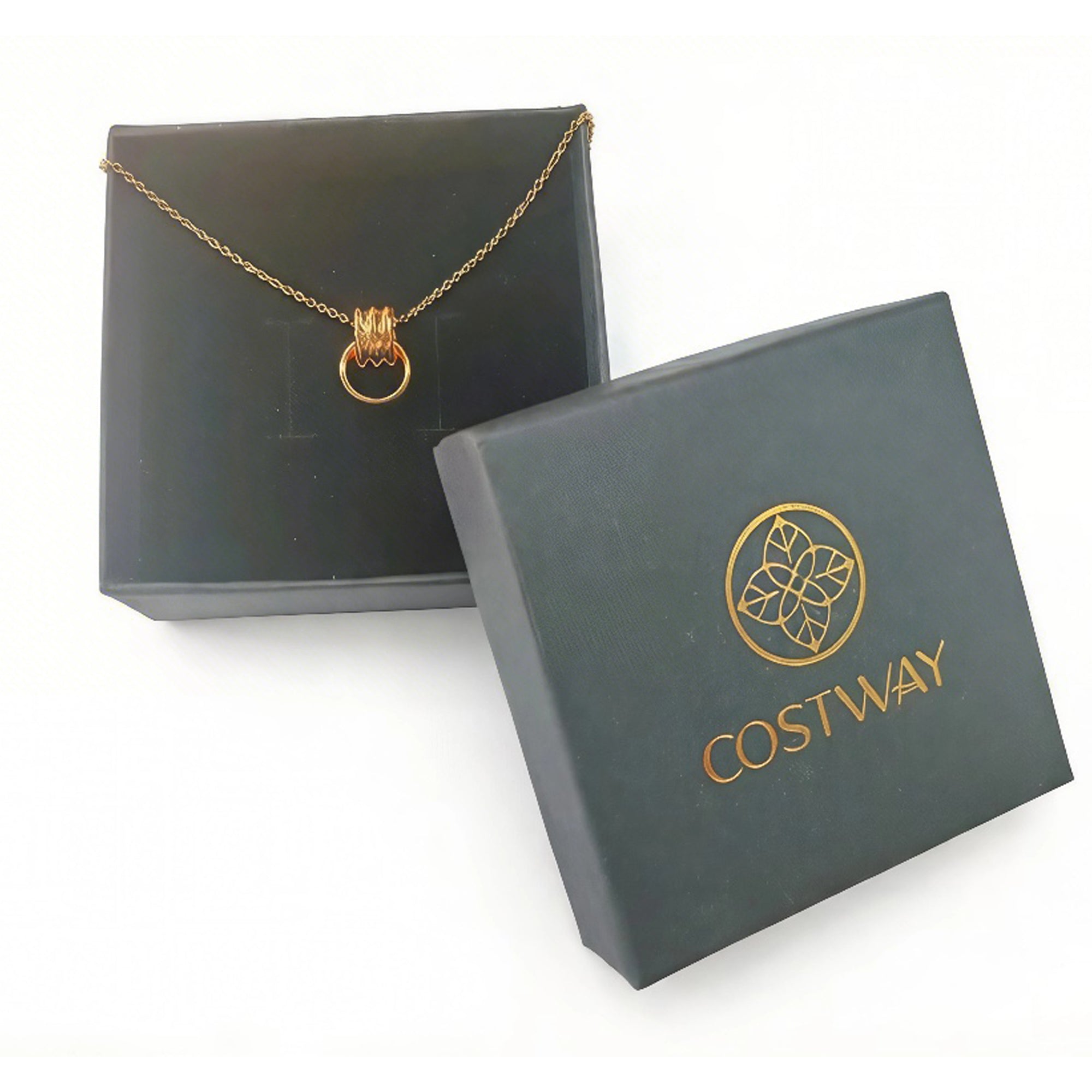 Double ring necklace