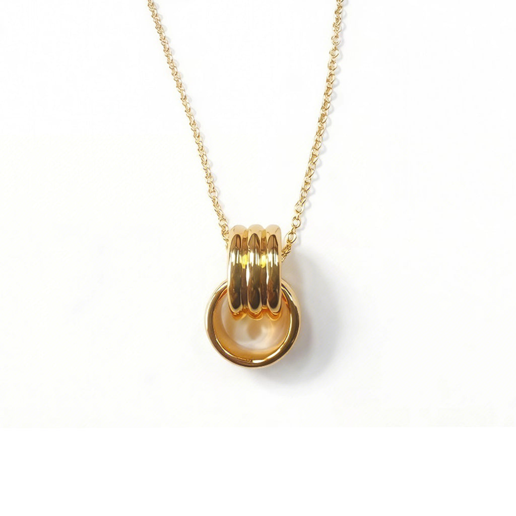 Double ring necklace