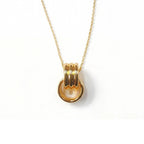 Double ring necklace