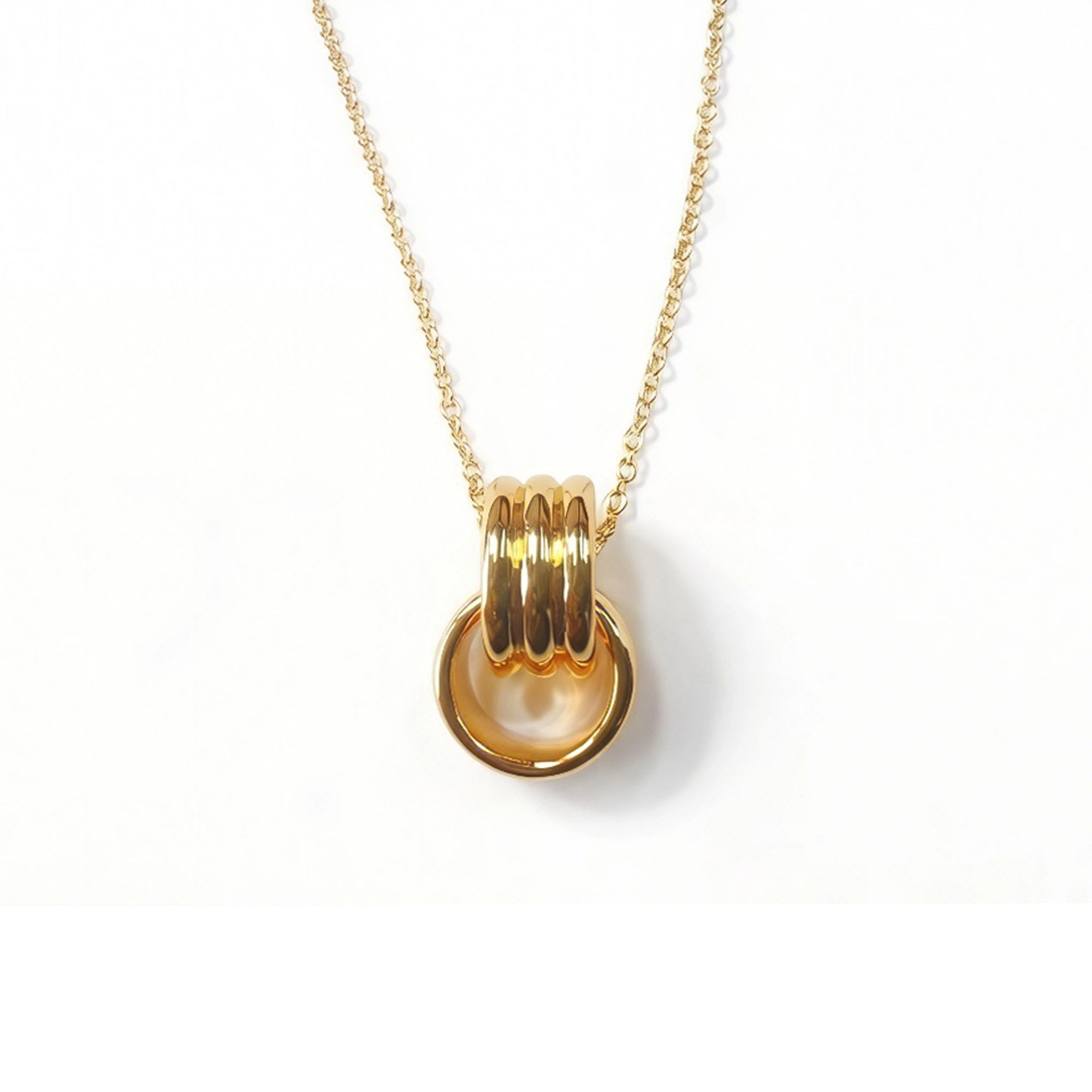 Double ring necklace