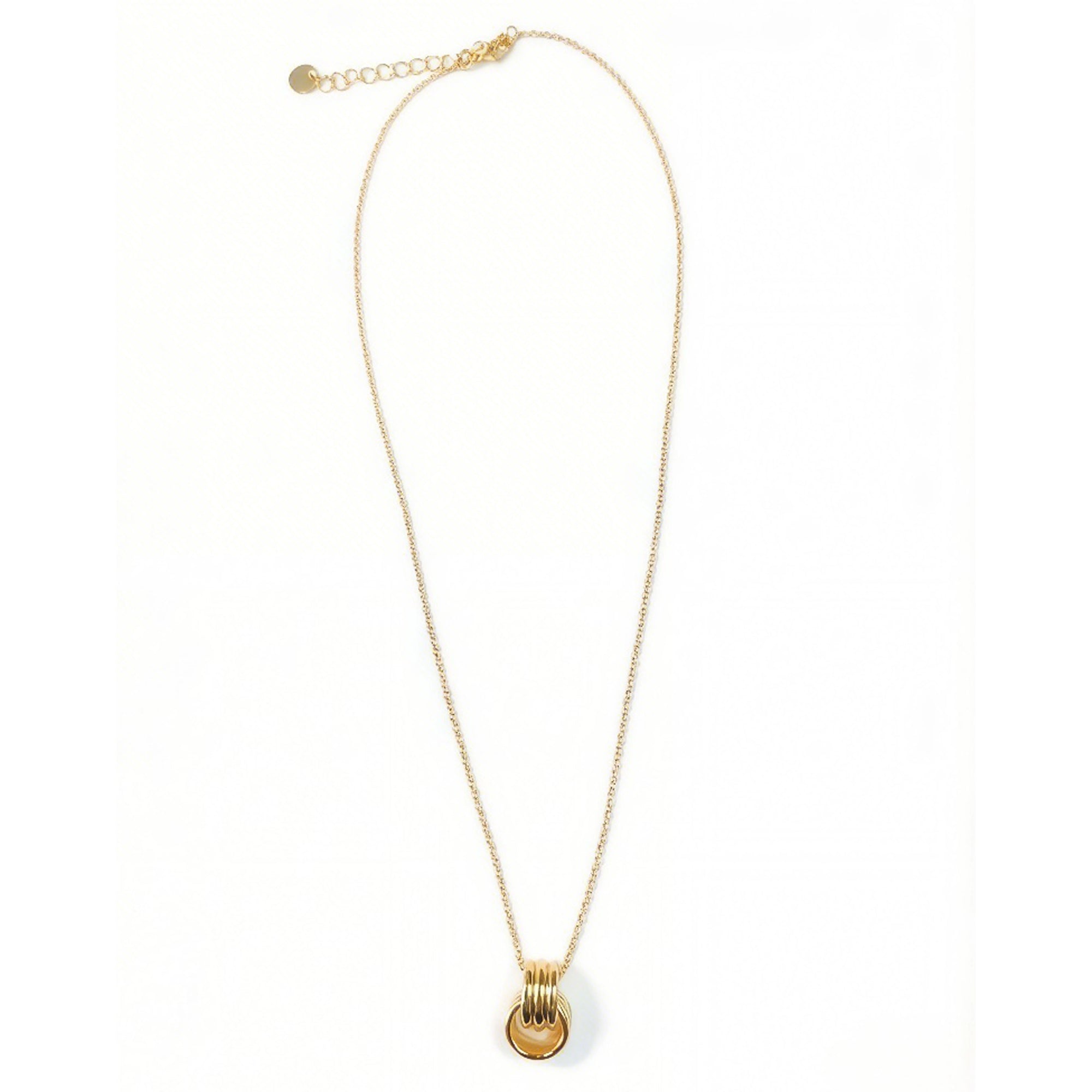 Double ring necklace