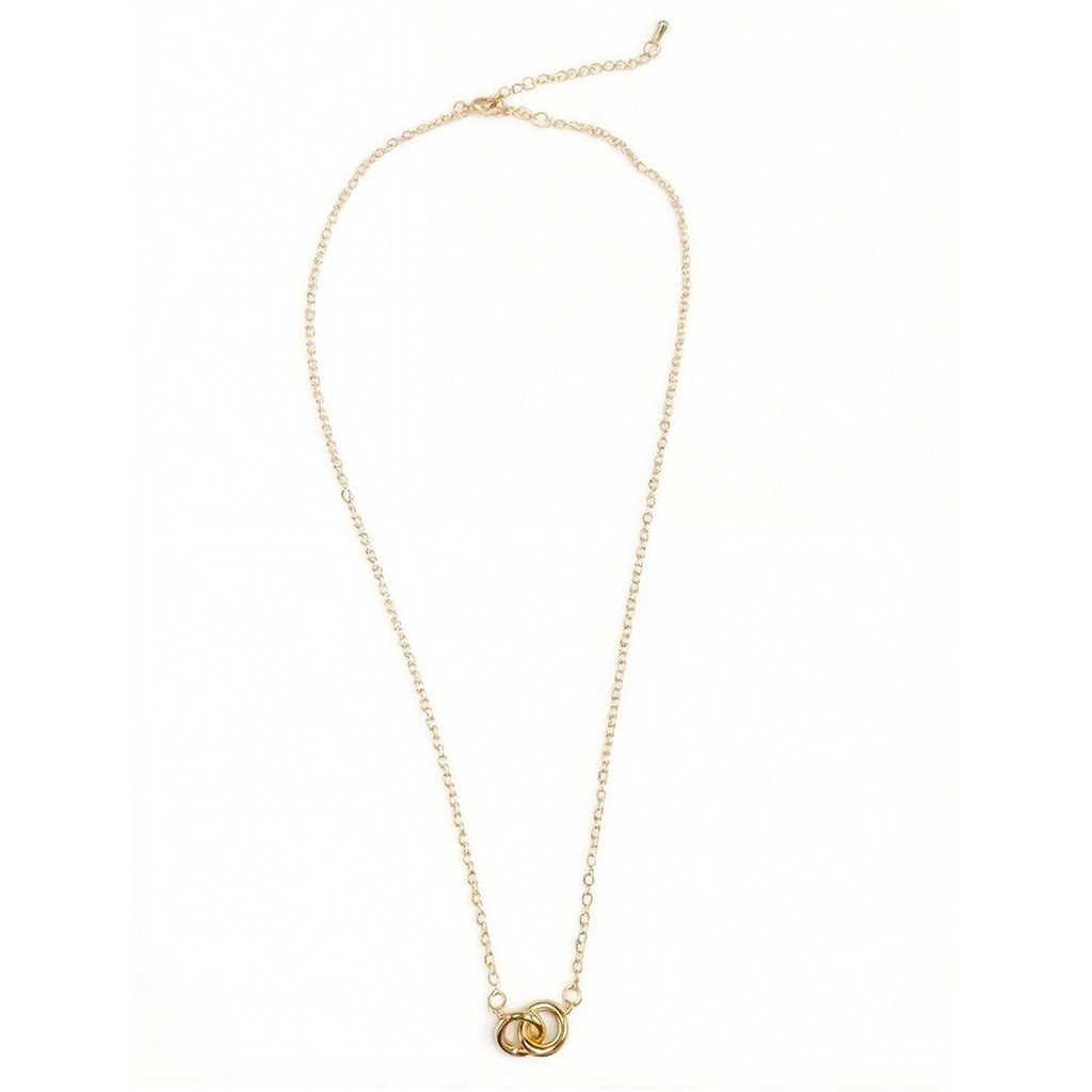 Double ring necklace