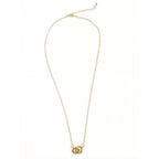 Double ring necklace