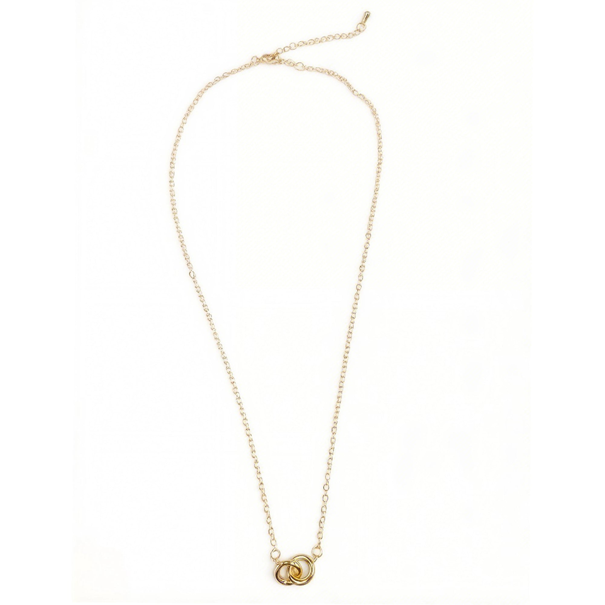 Double ring necklace