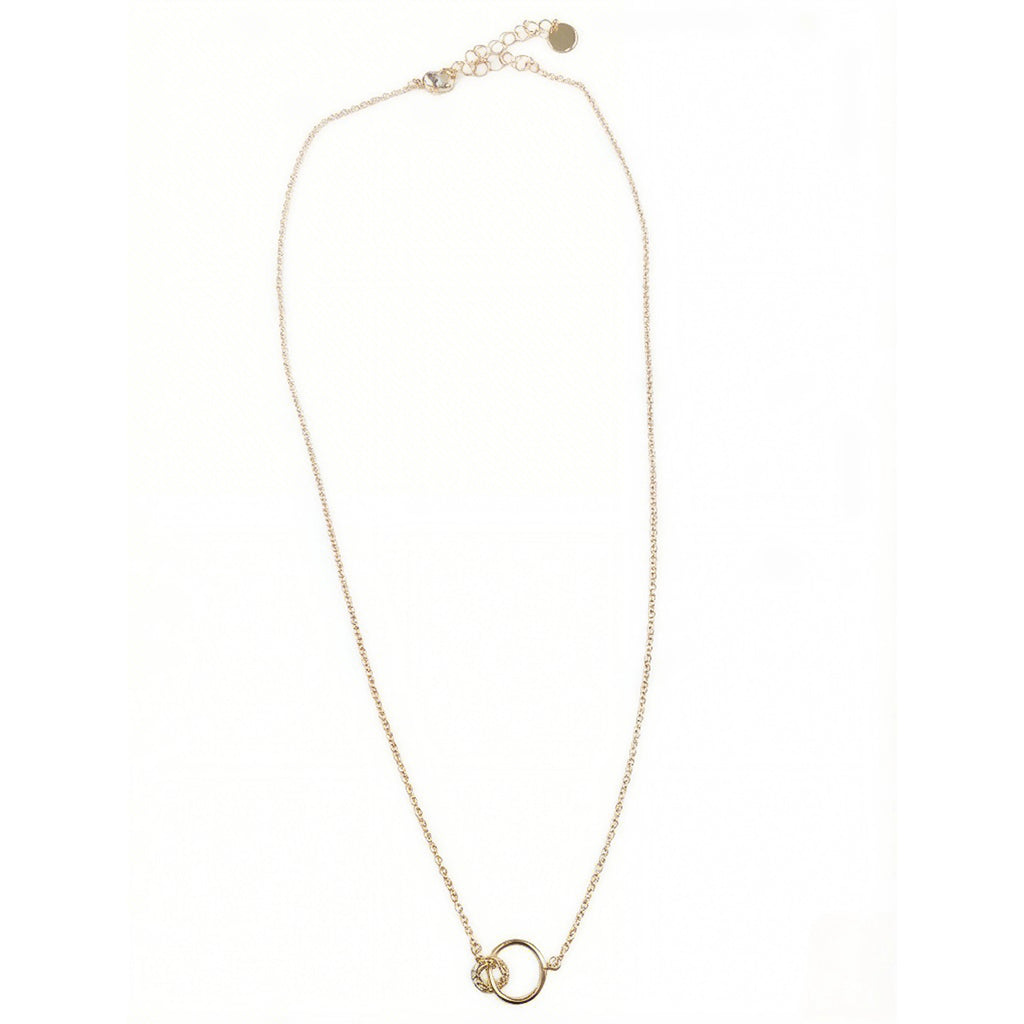 Double ring necklace