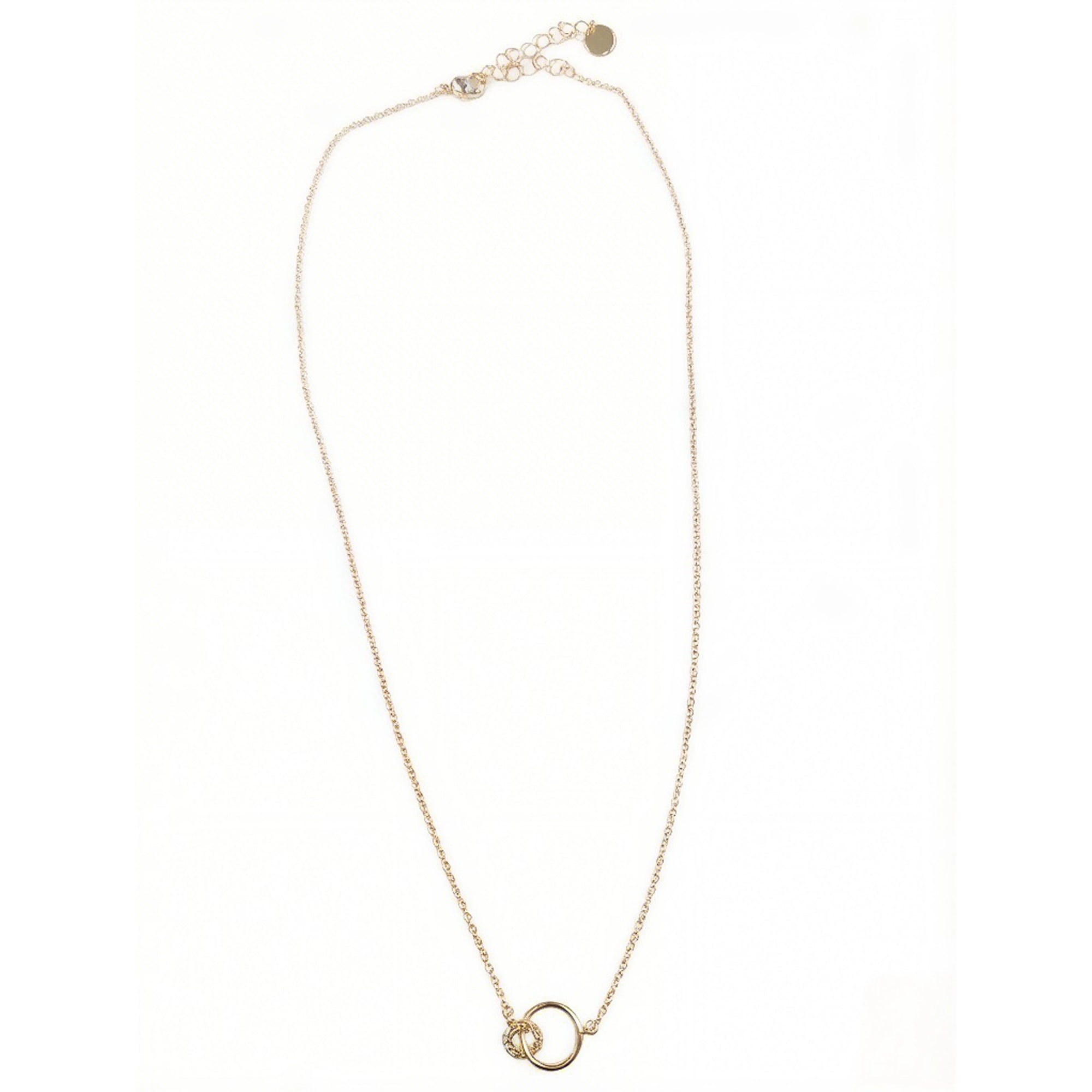 Double ring necklace