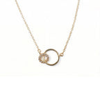 Double ring necklace