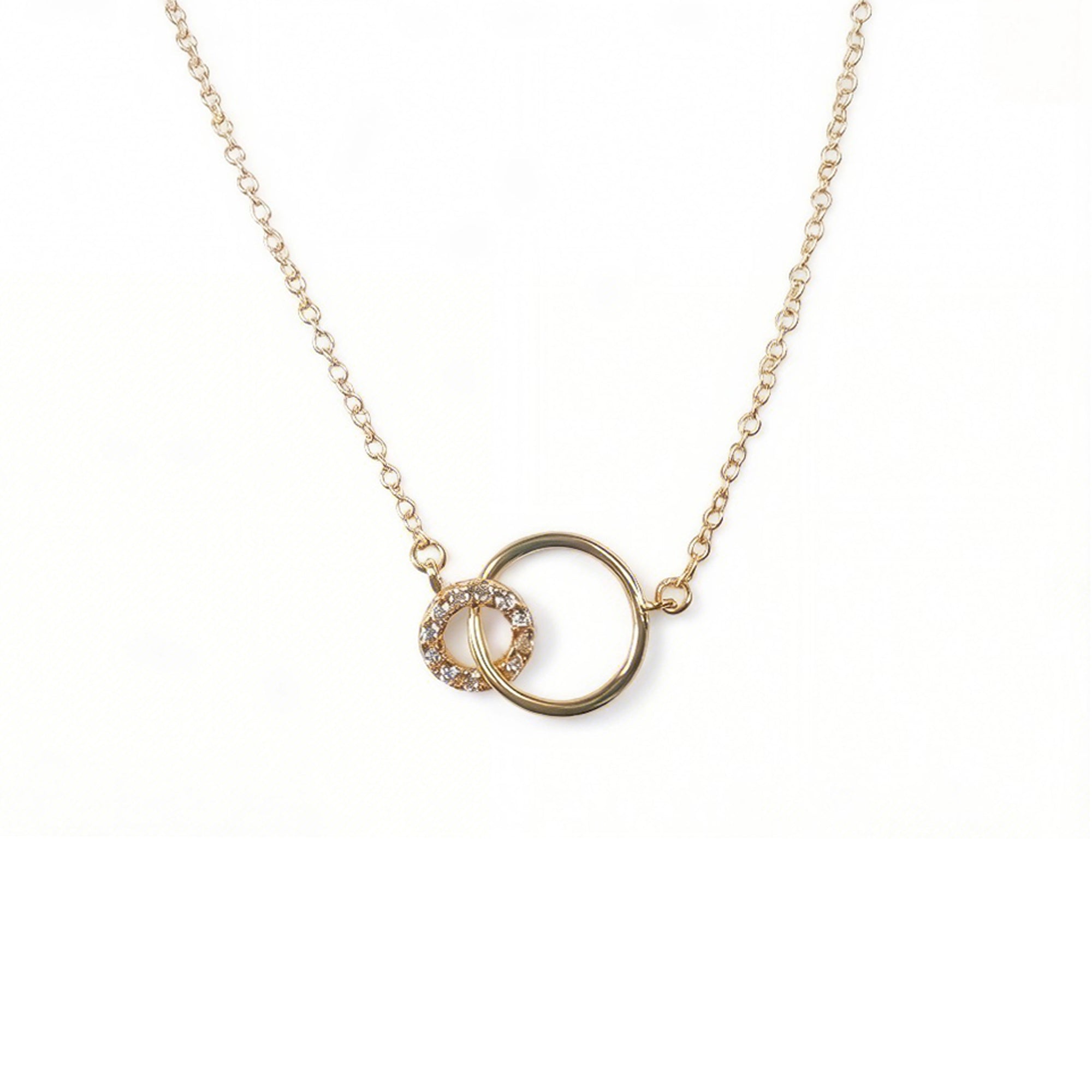 Double ring necklace