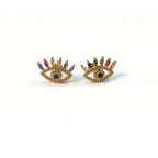 Eyeglasses and earrings
