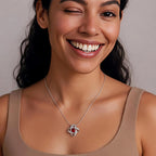 Four-leaf clover necklace (925 sterling silver)