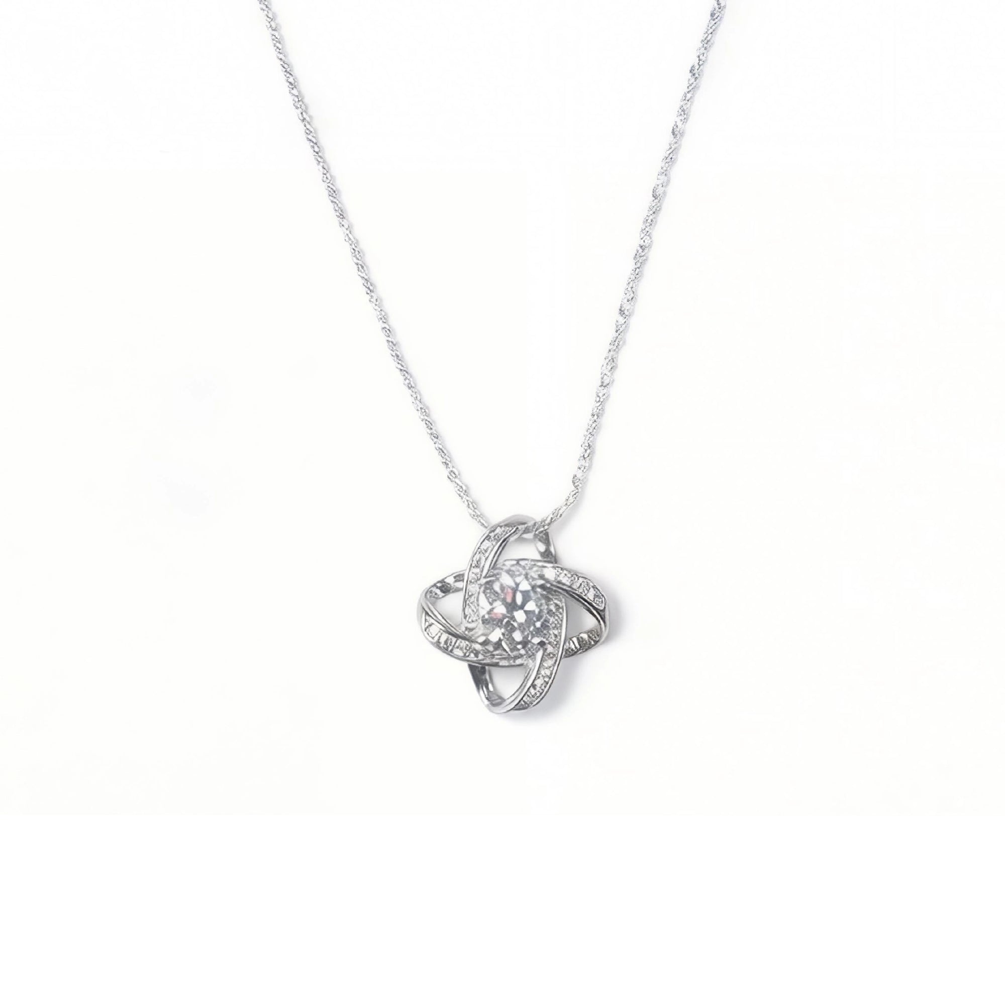 Four-leaf clover necklace (925 sterling silver)