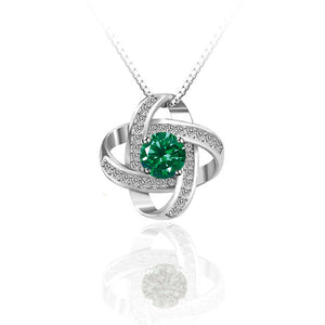 Clover necklace (green)