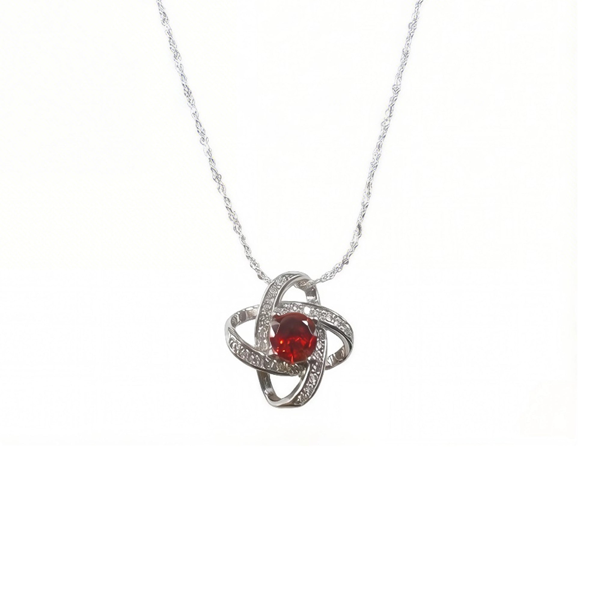 Four-leaf clover necklace (925 sterling silver)